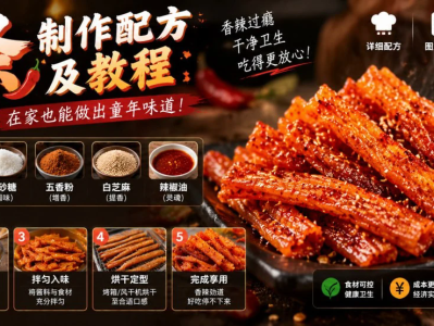 辣条制作配方及教程：家庭自制辣条详细步骤与调味配方