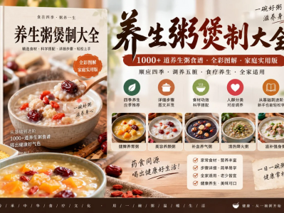 养生粥煲制大全：100+营养粥配方与详细煲制方法，适合日常健康饮食