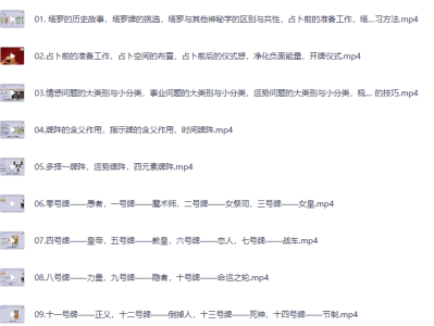 【全网最全】塔罗牌系统学习课：从零基础到专业占卜师，打造你的专属解读风格！